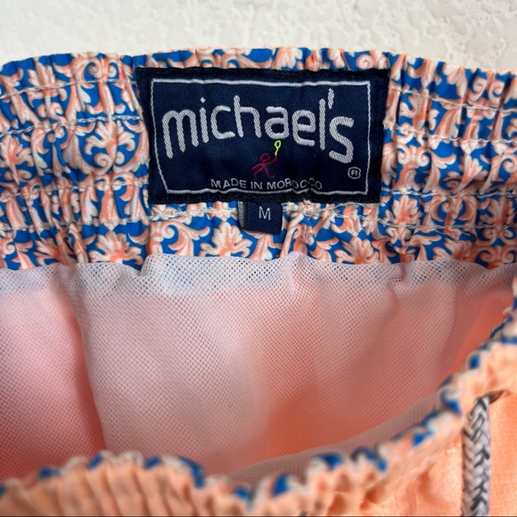 Michaels Swimwear Sherbert Octopus  Orange Swim Trunks - Picture 7 of 7